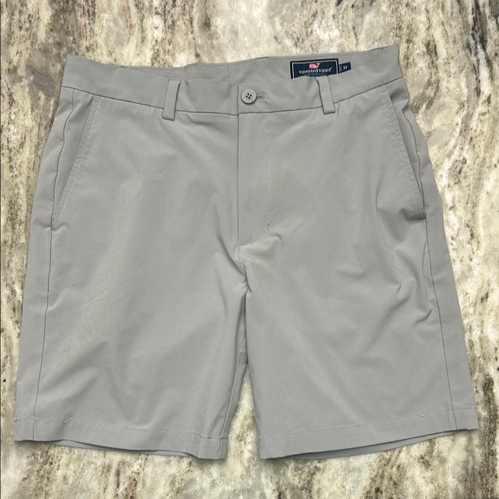 Nautica Gray Flat Front Shorts Versatile Style